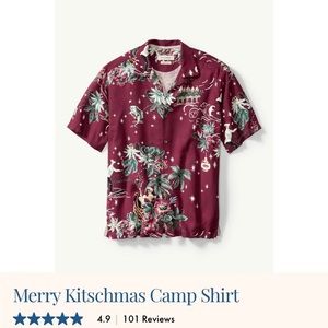 Tommy bahama mens button down Christmas  shirt. Medium. Good condition